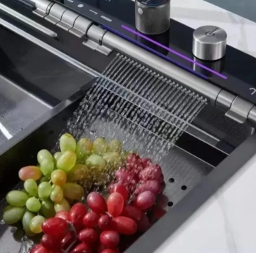 Кухненска мивка Smart 75/46см черен матт